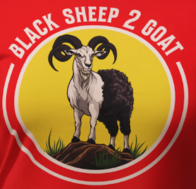 Black Sheep 2 Goat Hoodies Red