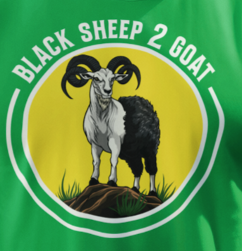 Black Sheep 2 Goat Short Sleeve T-Shirt