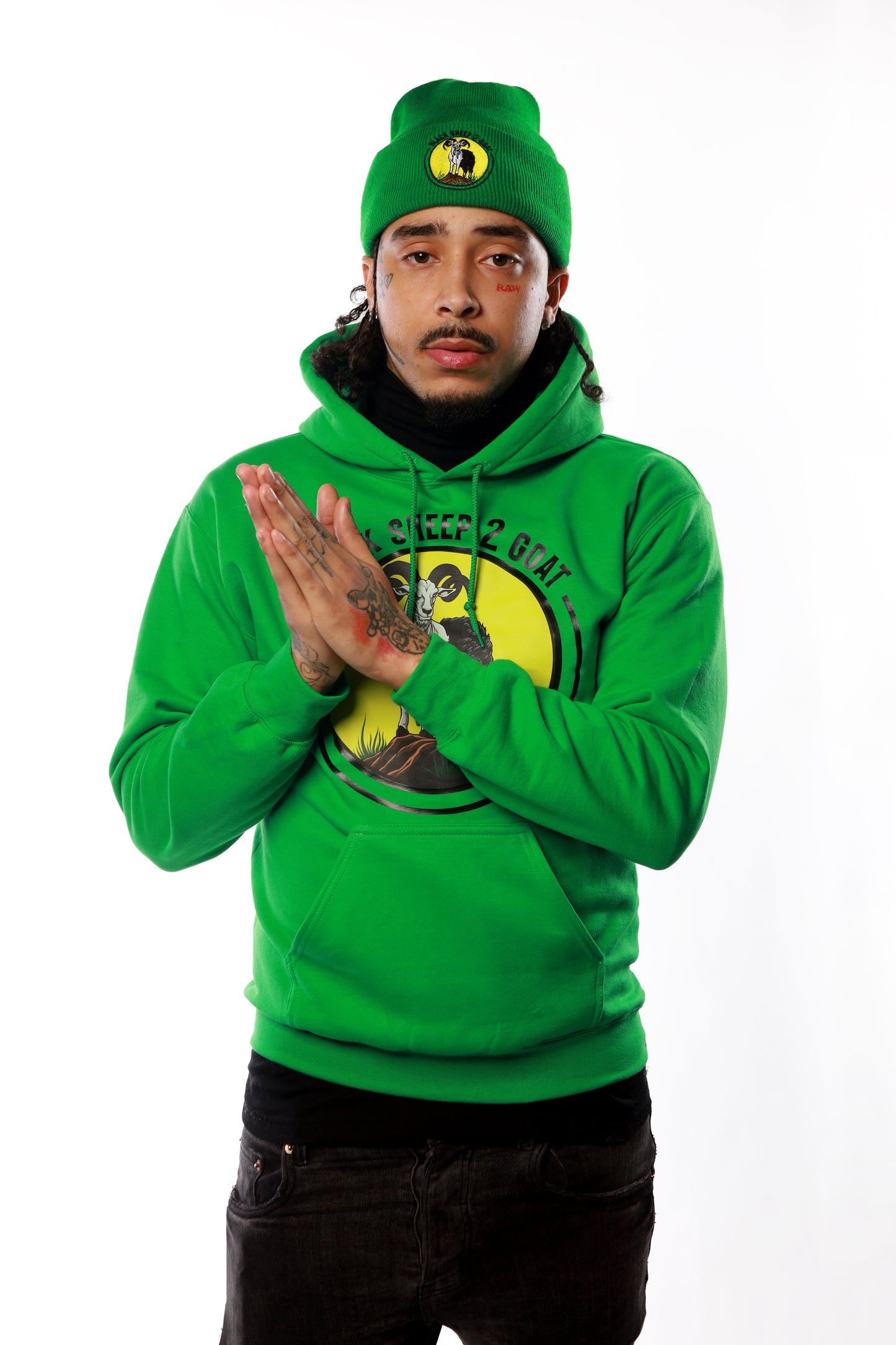 Black Sheep 2 Goat Hoodies Green