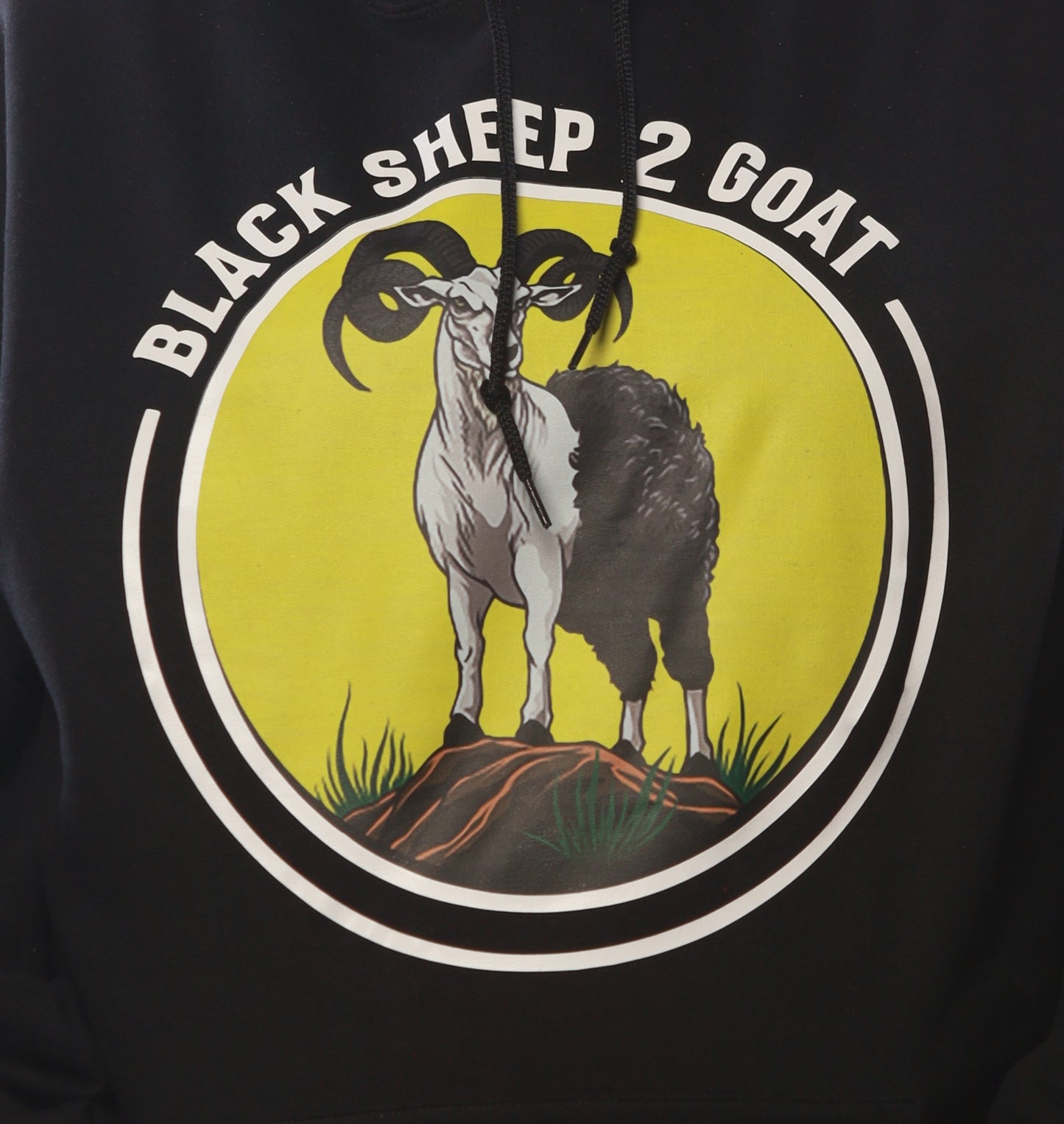 Black Sheep 2 Goat Hoodies Black